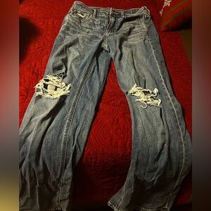 American Eagle- dark blue jeans, size 0